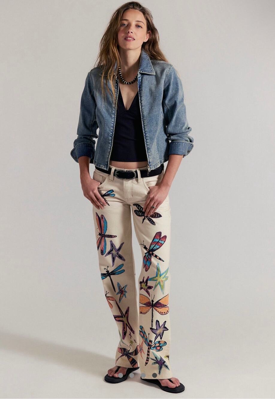 We The Free Tennessee Low-Rise Illusions Jeans | Dragonfly | Size 26